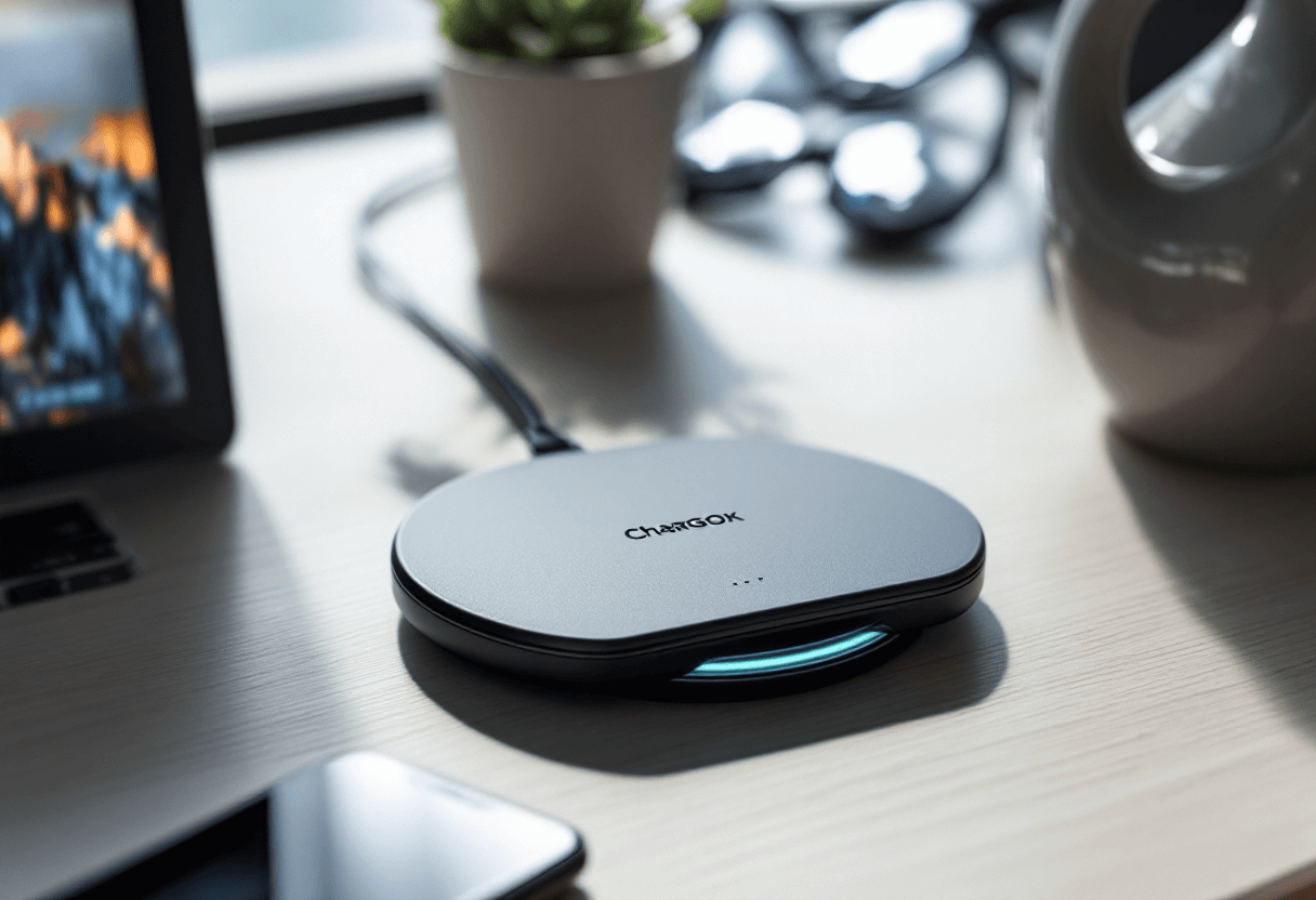 Chargeur sans fil premium avec logo